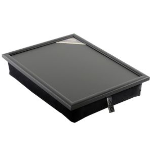 Andrew´s Knietablett Laptray mit Kissen Tablett für Laptop Schwarz Uni (1)