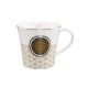 Coffee-Tea Mug - Blume des Lebens weiß