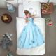 Snurk Kinder-Bettwäsche Prinzessin Blau 155 x 220 cm inkl. Kopfkissenbezug