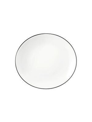 Porzellan - Modern Life - Black Line - Frühstücksteller oval 21 cm