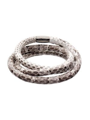 Story Armband Schlangenleder Natur - beige 54 cm