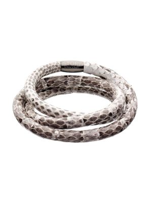 Story Armband Schlangenleder Natur 57 cm